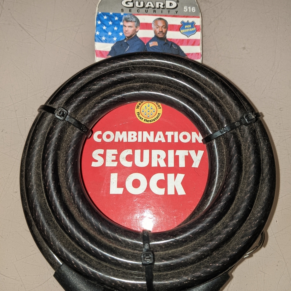 Combination, cable, lock, sold as is